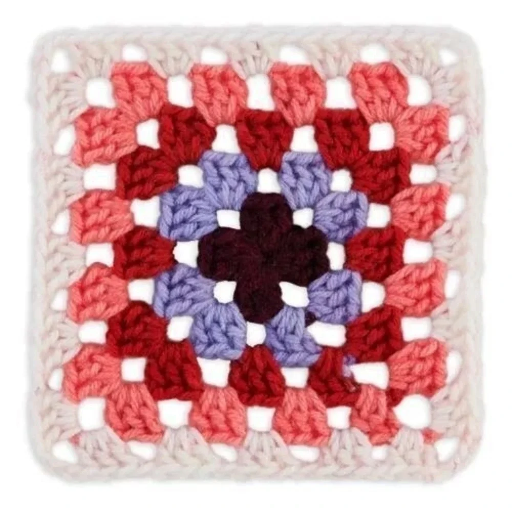 Red Heart All in One Granny Square-Soft White - Hot Stuff - Picture 4 of 4